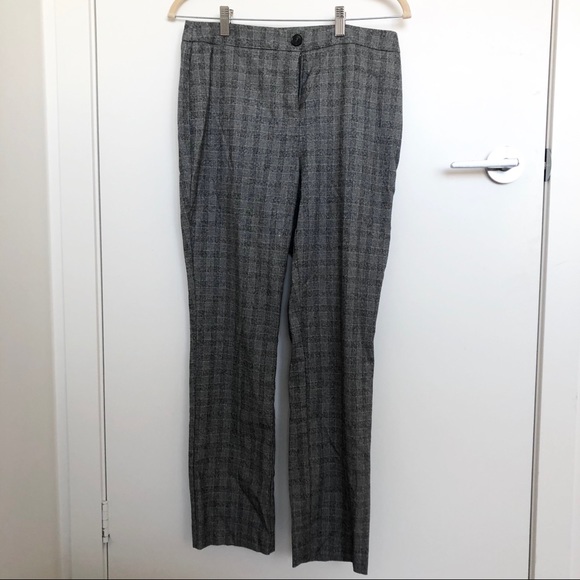 Grey Plaid Dress Pants - Picture 4 of 4